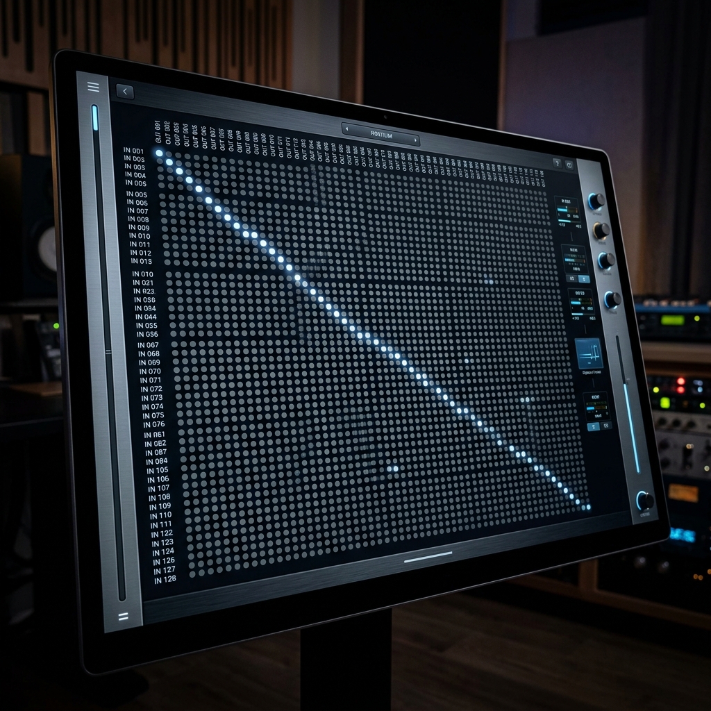 128x128 Audio Matrix Grid