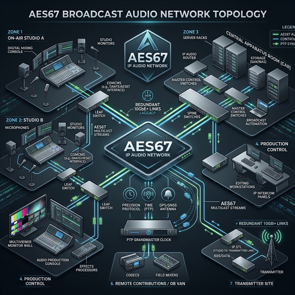 AES67 and NDI Network Audio